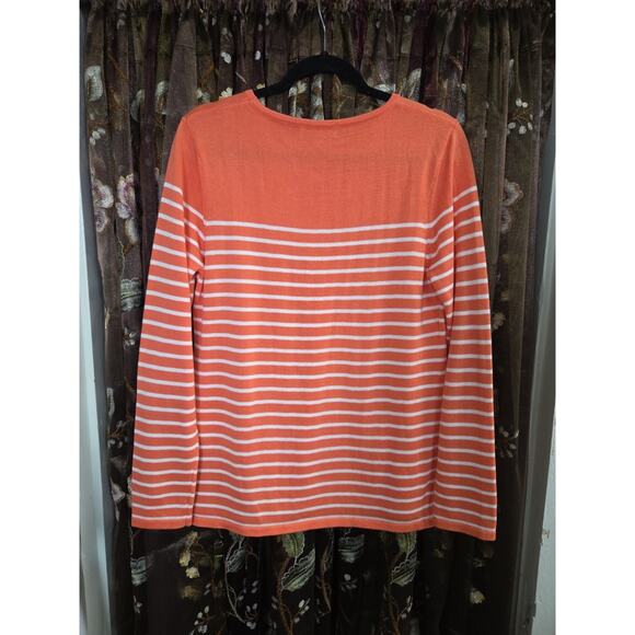 Pura Cashmere Striped Sweater Size Medium - Picture 12 of 12